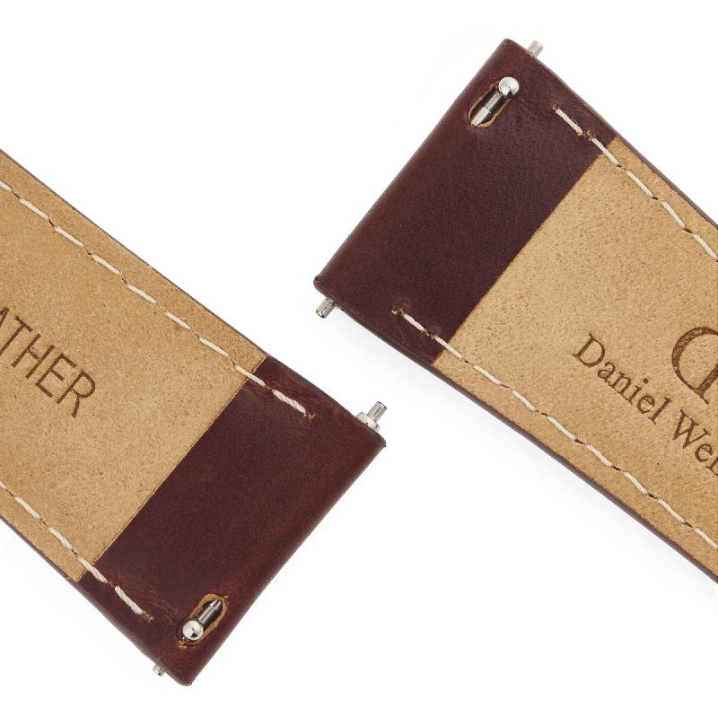 Daniel Wellington Rose Gold Tapered St Mawes Leather Watch Strap - 21mm