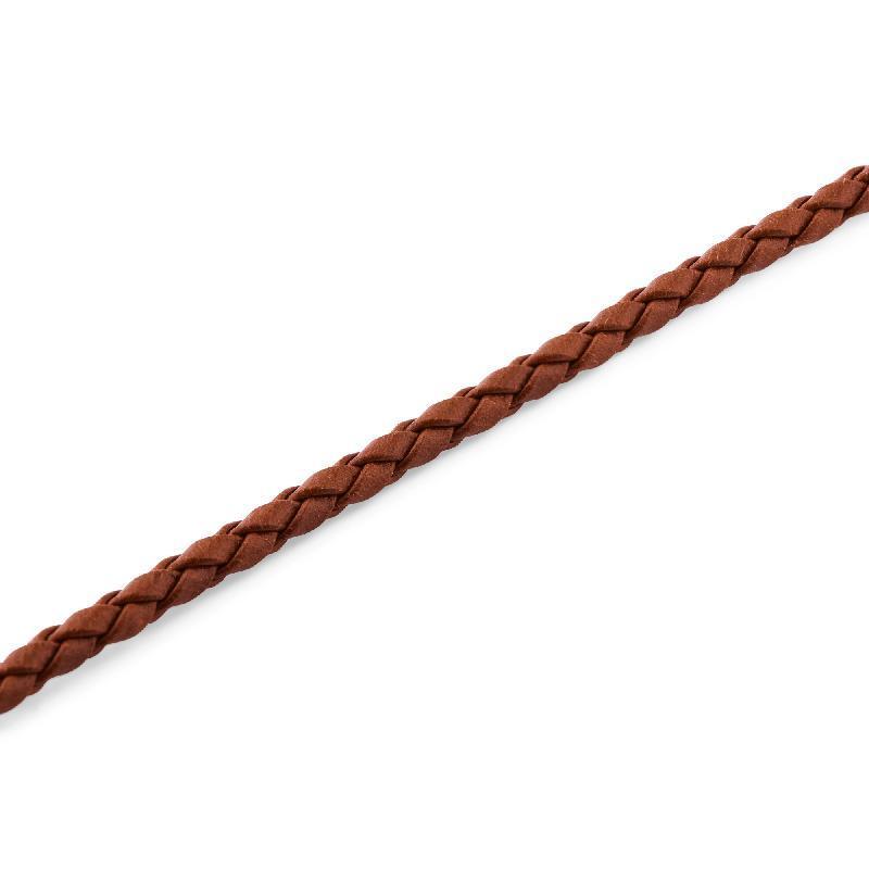 Daniel Wellington St Mawes Silver Braided Leather Bracelet