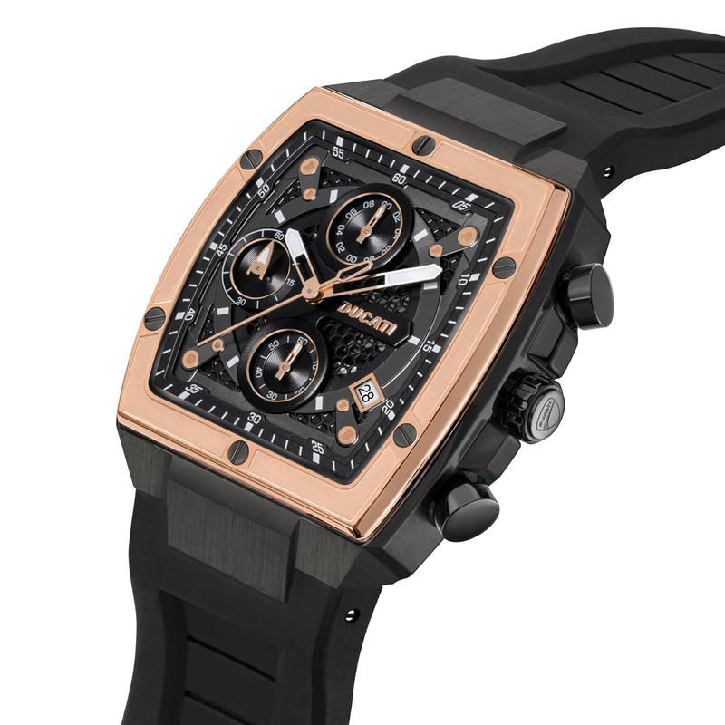Ducati Black Dial Chronograph Men's Watch
