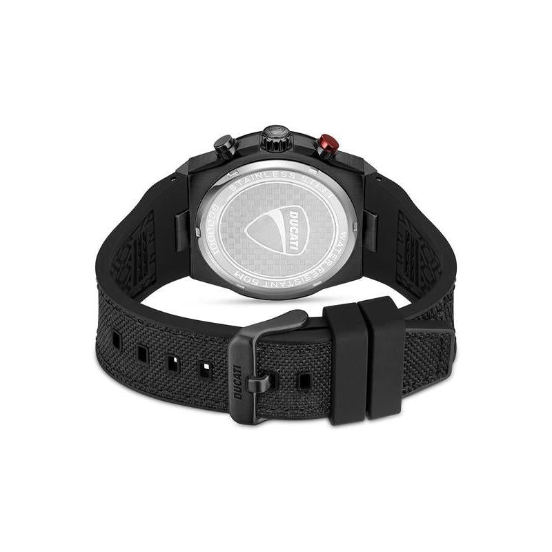 Ducati Black Dial Chronograph Men's Watch