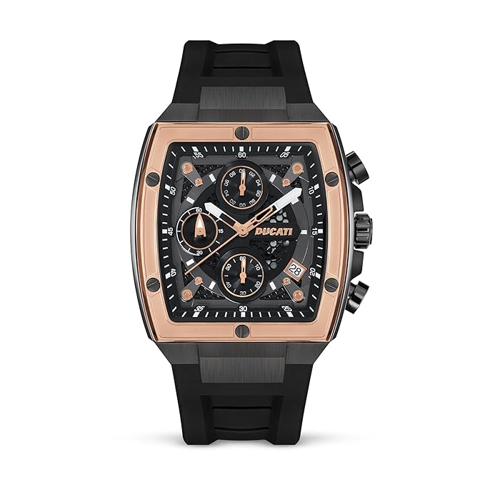 Ducati Black Dial Chronograph Men's Watch