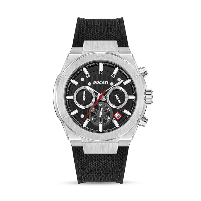 Ducati Black Dial Chronograph Men's Watch