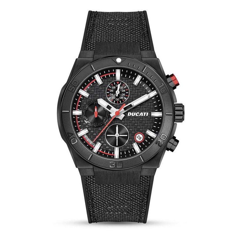 Ducati Black Dial Chronograph Men's Watch
