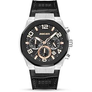 Ducati Black Dial Chronograph Men's Watch