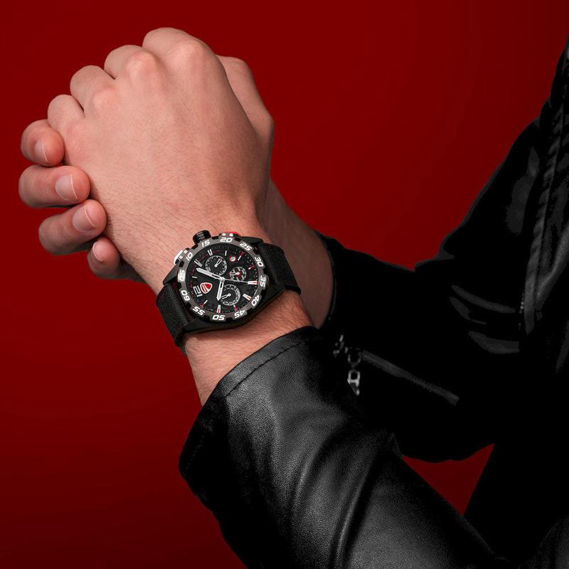 Ducati Corse Men's Quartz Black Dial 42mm Watch DTWGO0001801