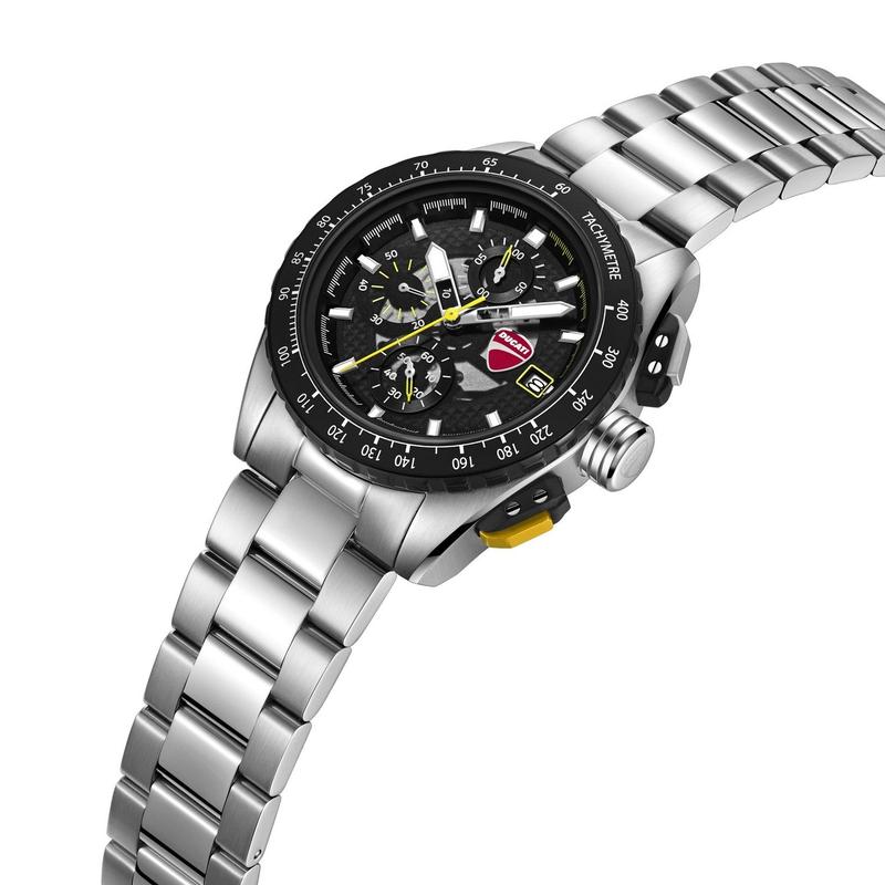 Ducati Corse Quartz Chronograph Watch Black Dial