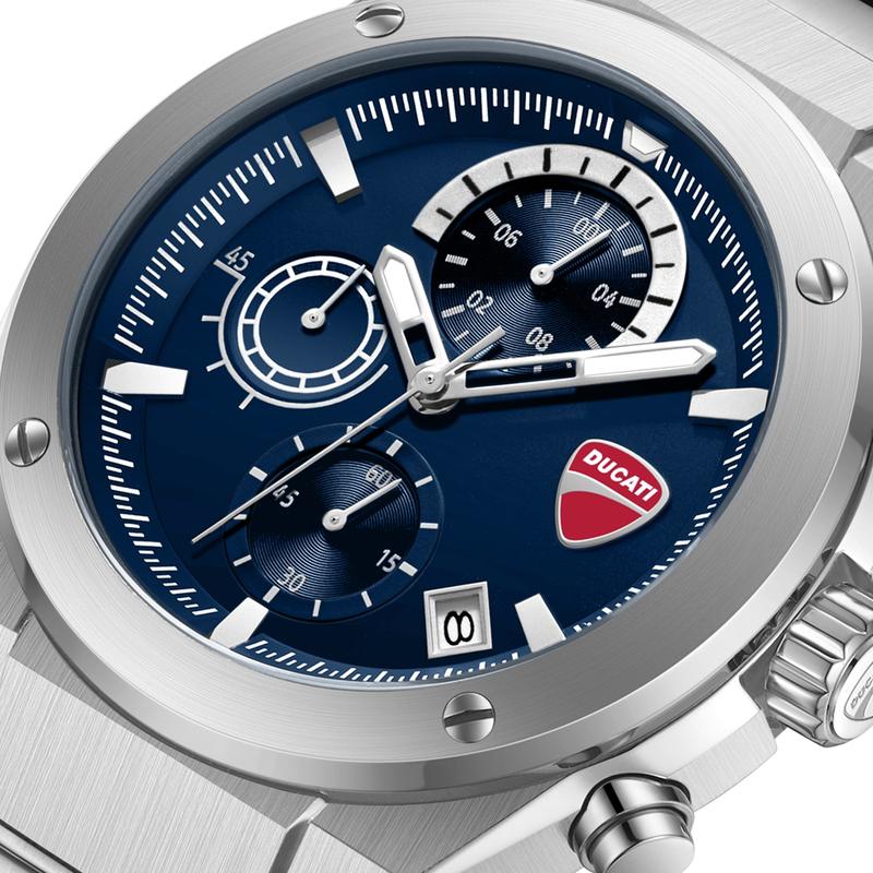 Ducati Corse Quartz Chronograph Watch Blue Dial