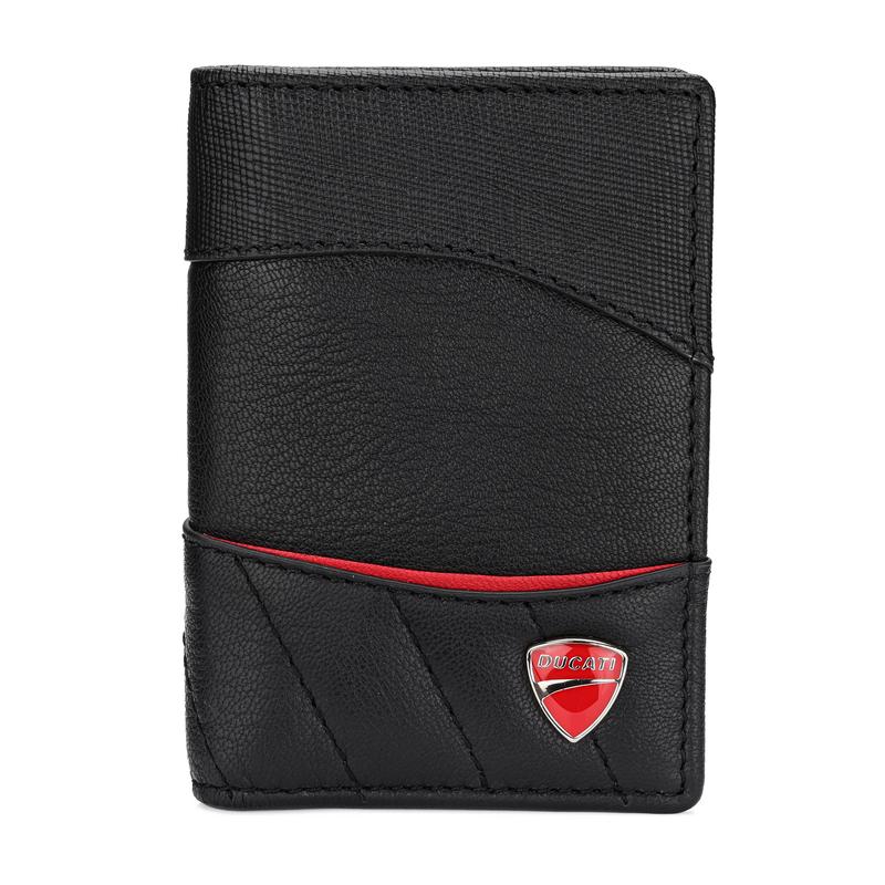 Ducati Enzo Black Leather Card Case