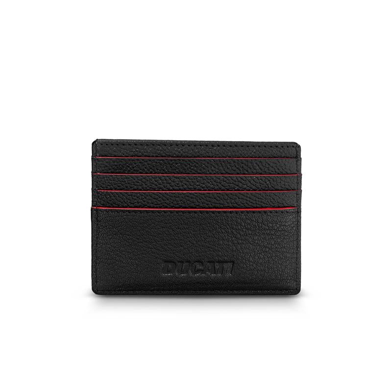 Ducati Formal Black Leather Card Case