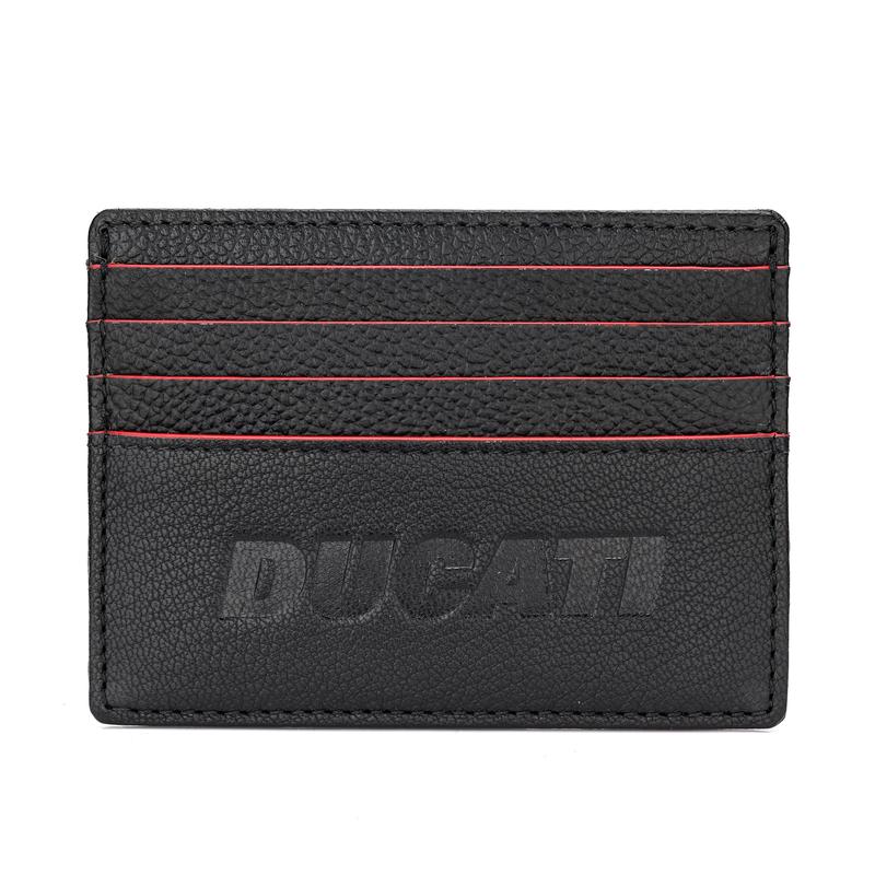 Ducati Formal Black Leather Card Case