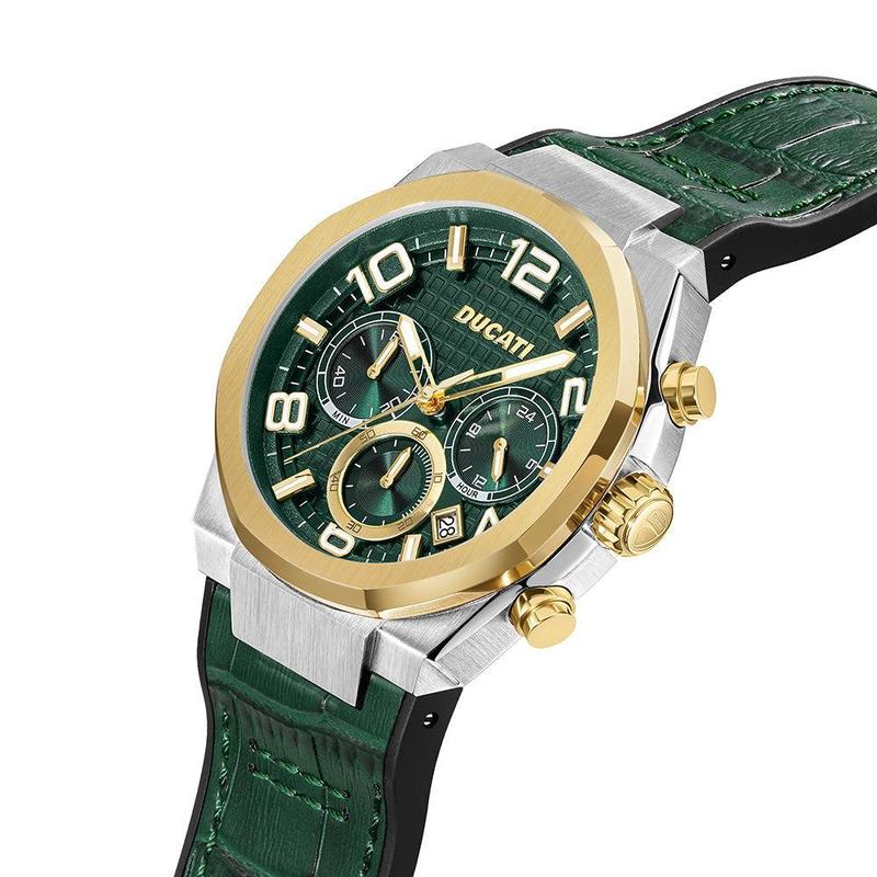 Ducati Green Dial Chronograph Men's Watch
