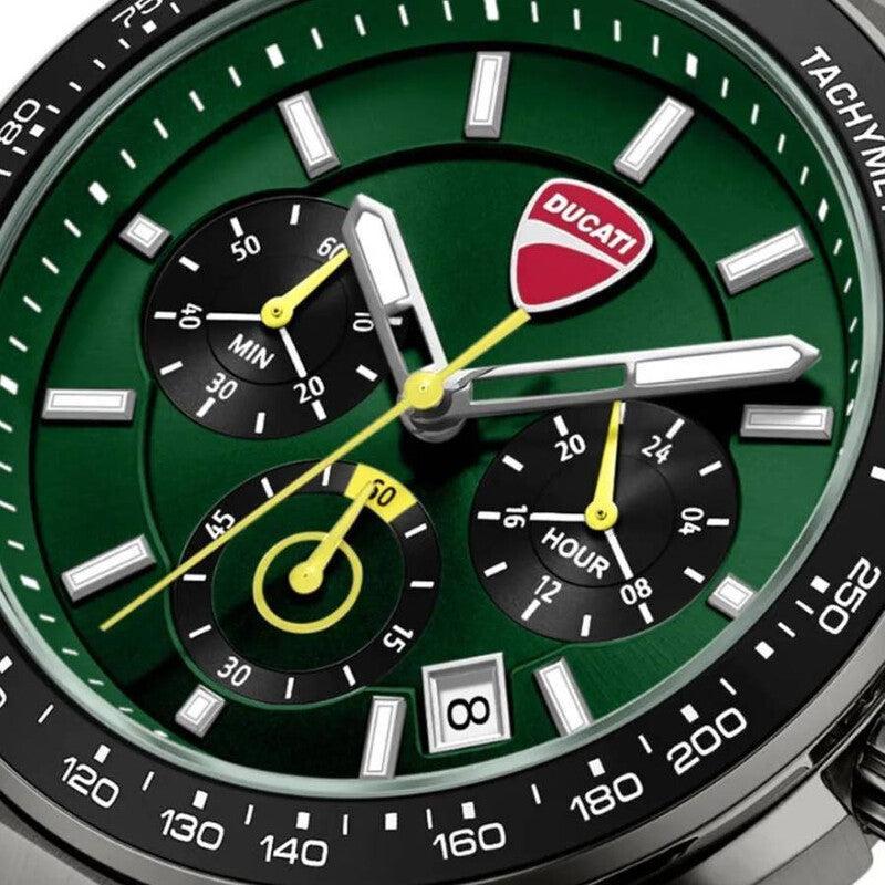 Ducati Supermotos Quartz Chronograph Watch Green Dial