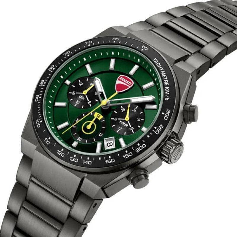 Ducati Supermotos Quartz Chronograph Watch Green Dial