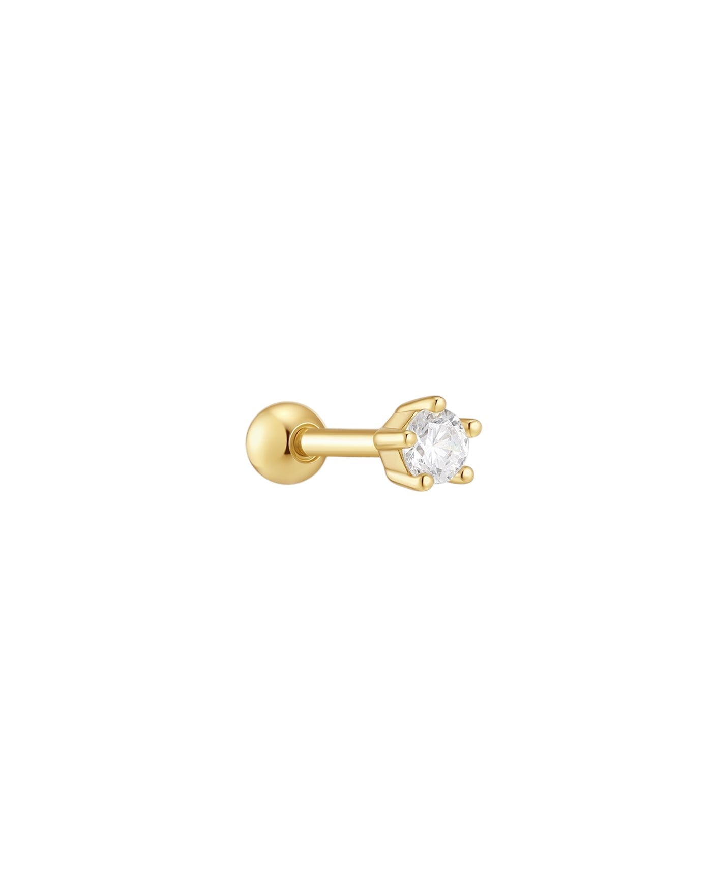 Ania Haie Gold Five-Prong Sparkle Barbell Earring