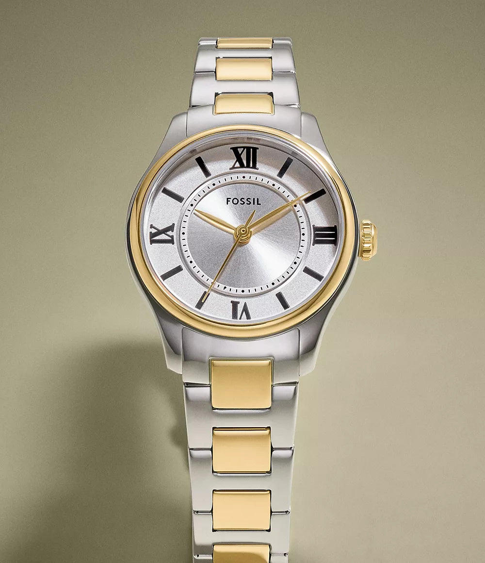 Fossil Gilmore Three-Hand Two-Tone Stainless Steel Women's Watch