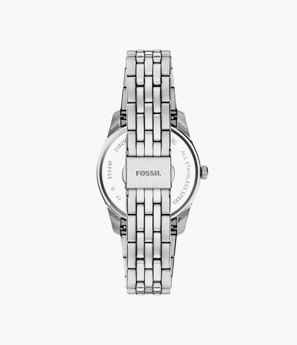 Fossil Scarlette Three-Hand Day-Date Stainless Steel Women's Watch