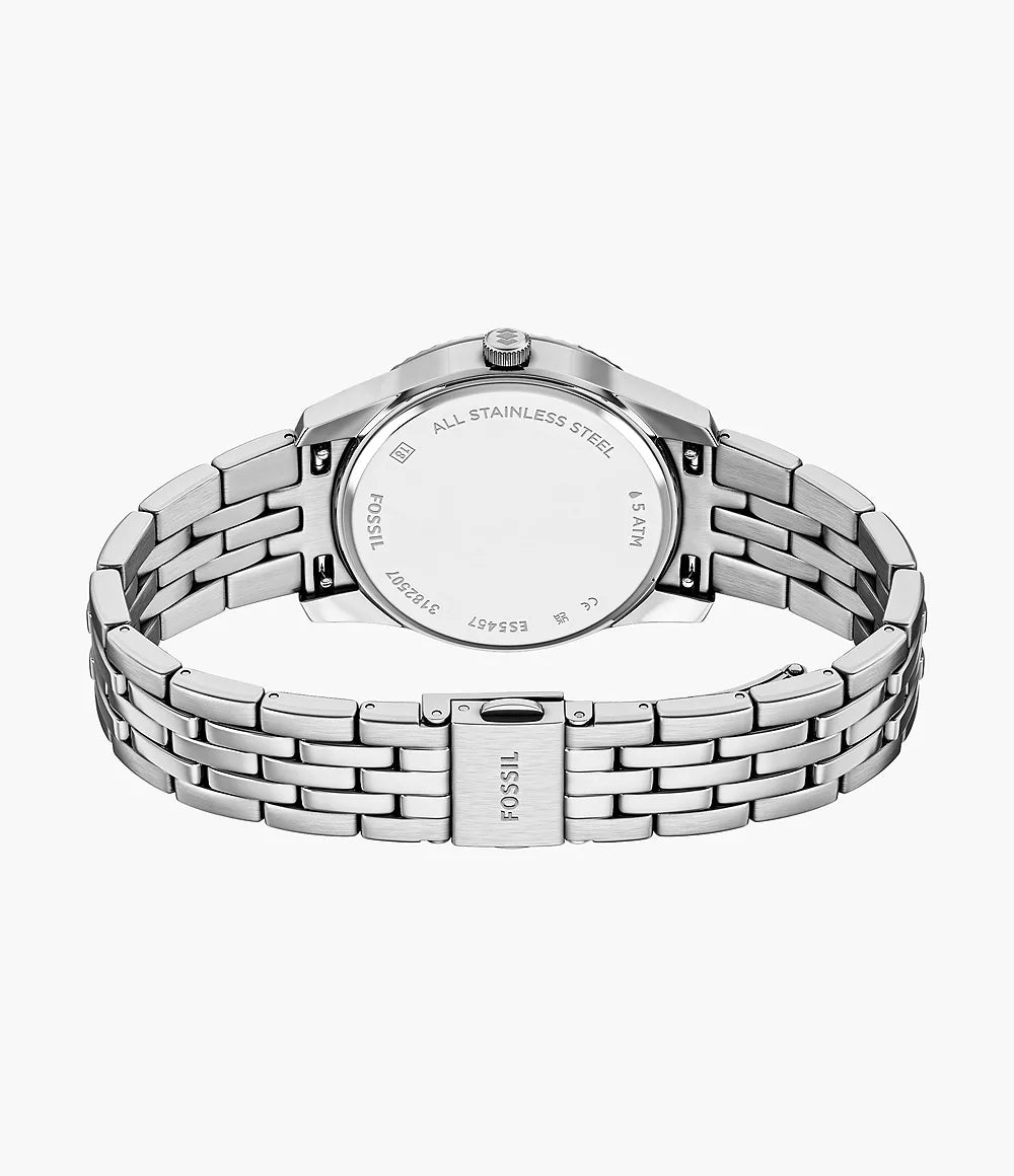 Fossil Scarlette Three-Hand Day-Date Stainless Steel Women's Watch