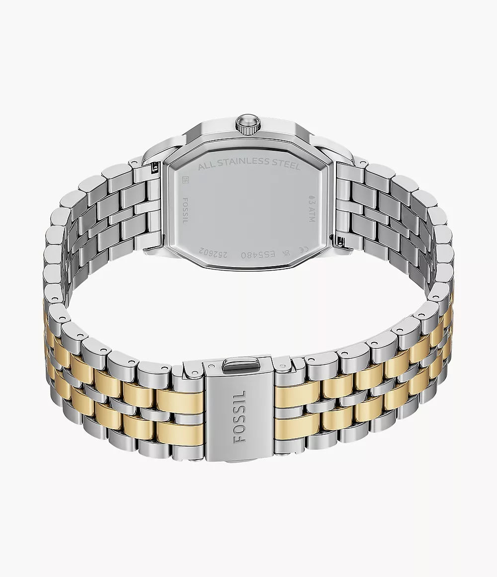 Fossil Harlow Three-Hand Two-Tone Stainless Steel Women's Watch
