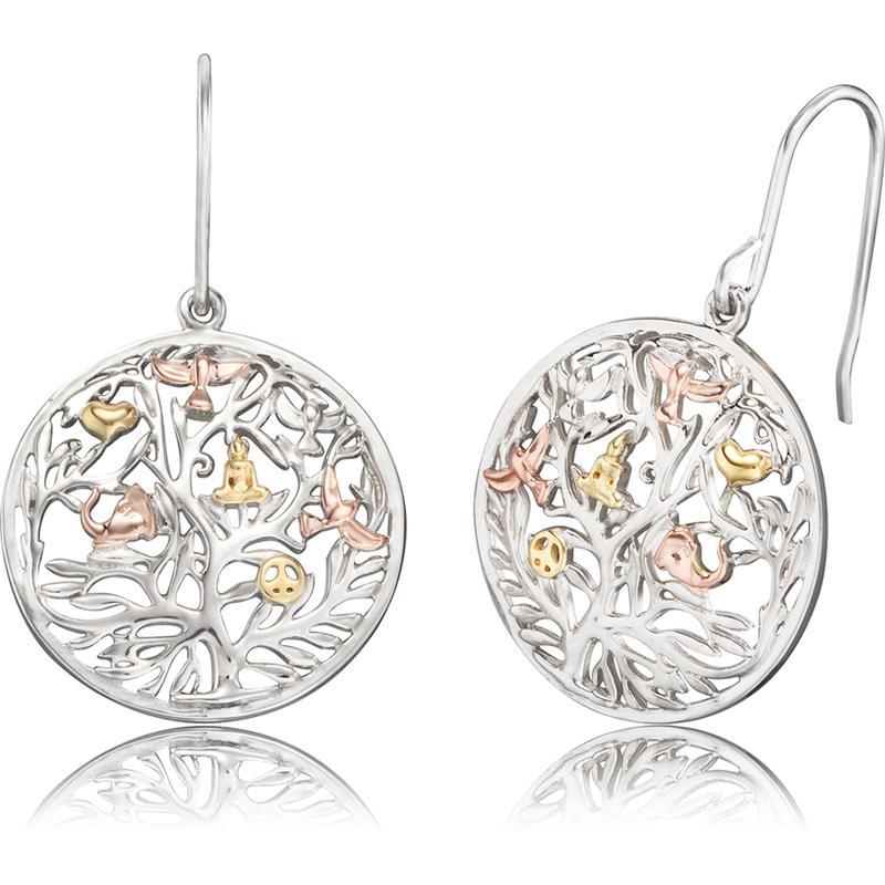 Engelsrufer 3 Tone Tree of Life Earrings