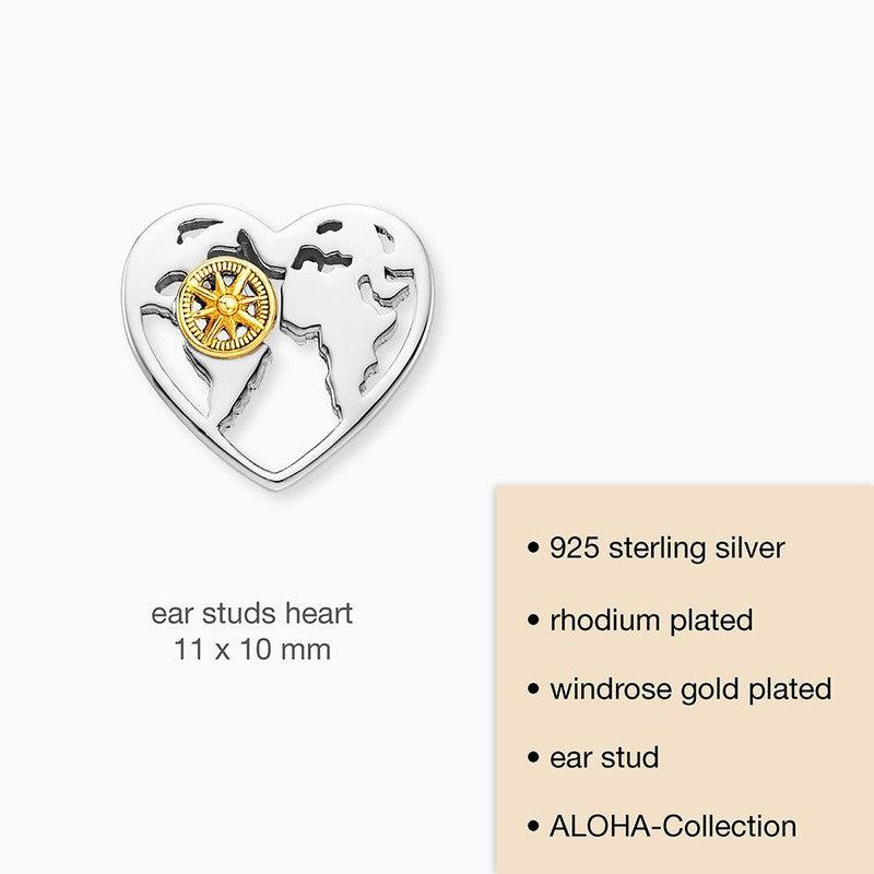 Engelsrufer Aloha Heart Bicolor Studs