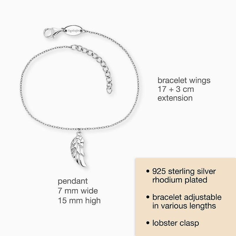 Engelsrufer Angel Whisperer Silver Bracelet with Wings