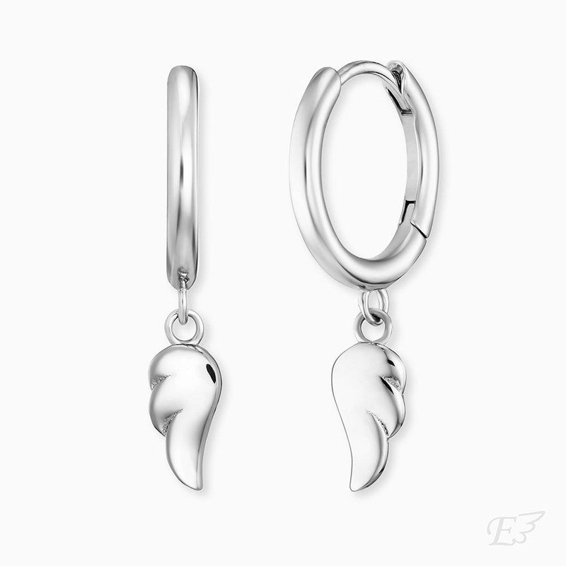 Engelsrufer Orecchini Wingduo Donna: Argento 925 Con Zirconia Cubica, Ali Protettive, Nichel-Free