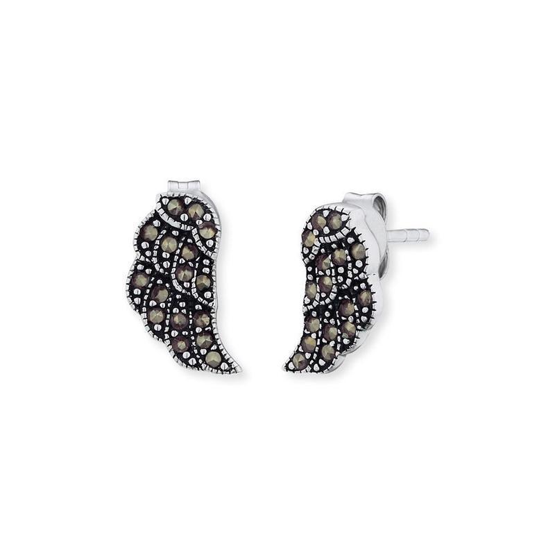 Engelsrufer Marcasite Wing Stud Earrings