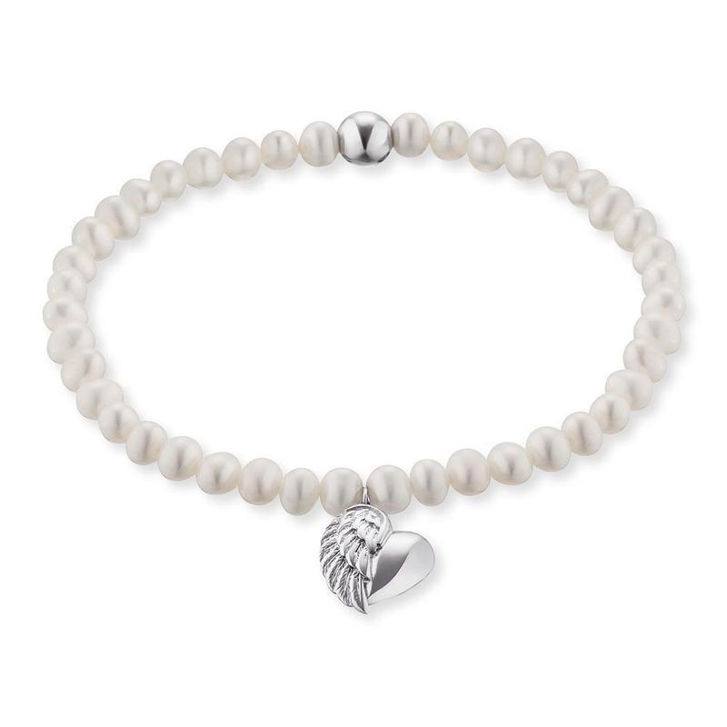 Engelsrufer Pearl With Heartwing Bracelet