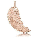 Engelsrufer Rose Gold Medium Angel Wing Pendant
