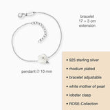 Engelsrufer Rose Silver Bracelet with Mother-of-Pearl
