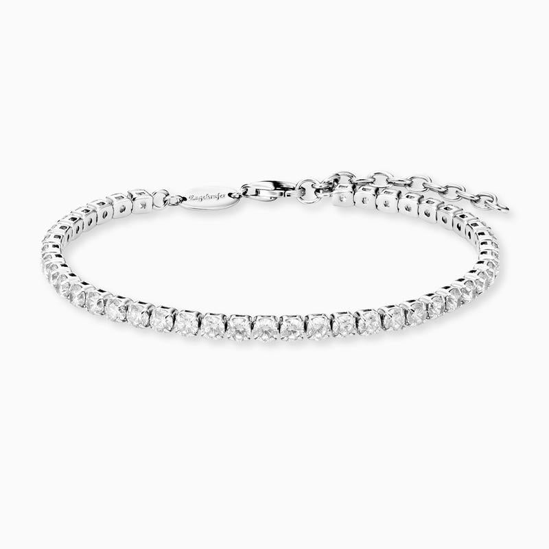 Engelsrufer Shiny Silver Tennis Bracelet with Sparkling Cubic Zirconia