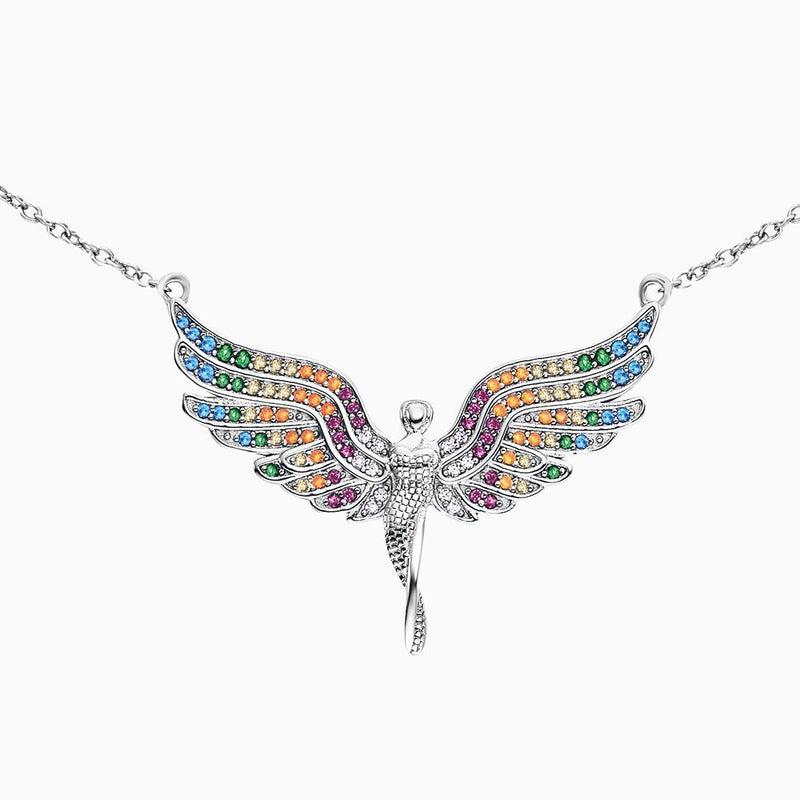 Engelsrufer Silver Multicolour Angel Necklace
