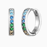 Engelsrufer Silver With Rainbow CZ Multicolour Creole