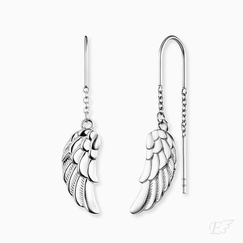 Engelsrufer Whisperer Silver Earrings with Feather
