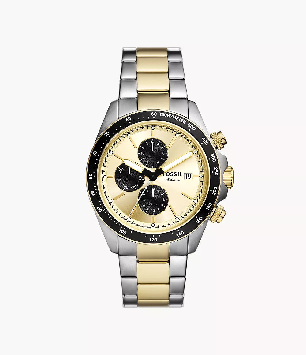 Fossil Autocross Multifunction Two-Tone Stainless Steel Men's Watch