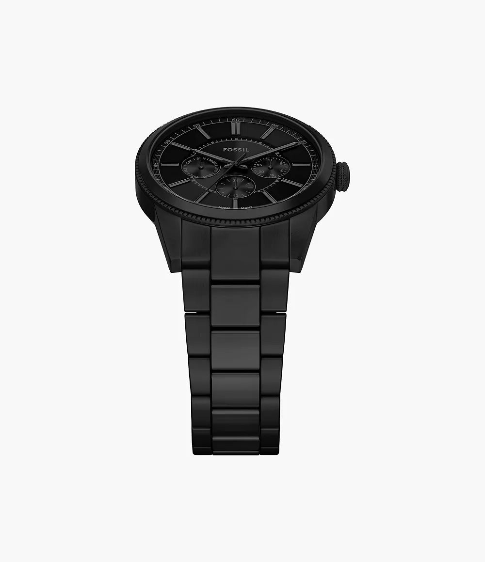 Fossil Pearson Multifunction Black Stainless Steel Men's Watch