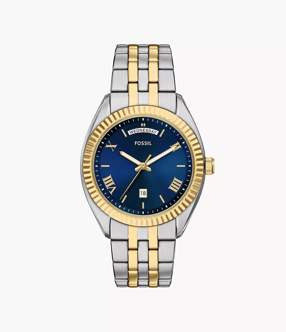 Fossil Campbell Three Hand Stainless Steel Men's Watch