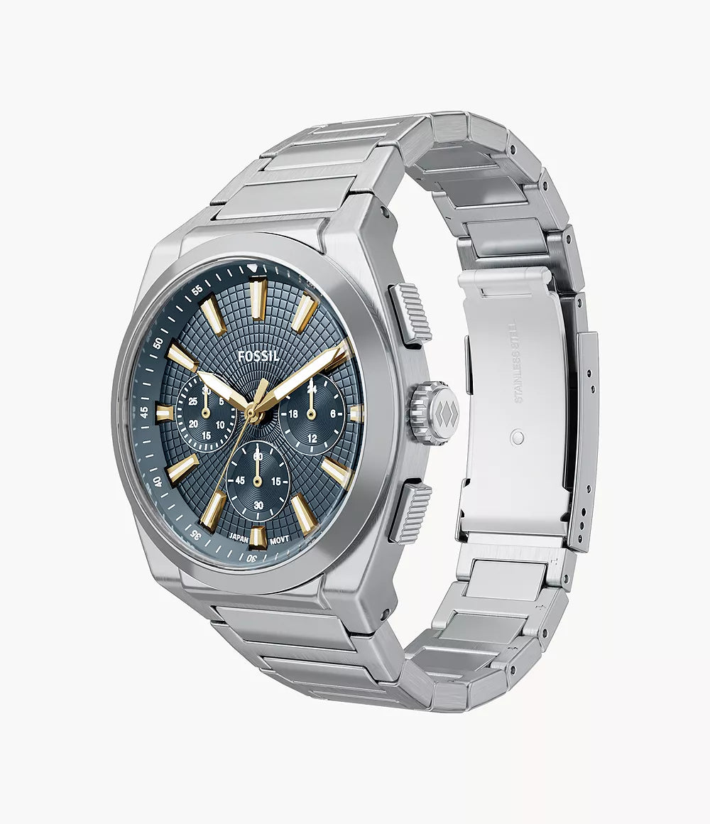 Fossil Everett Chronograph Stainless Steel Men's Watch