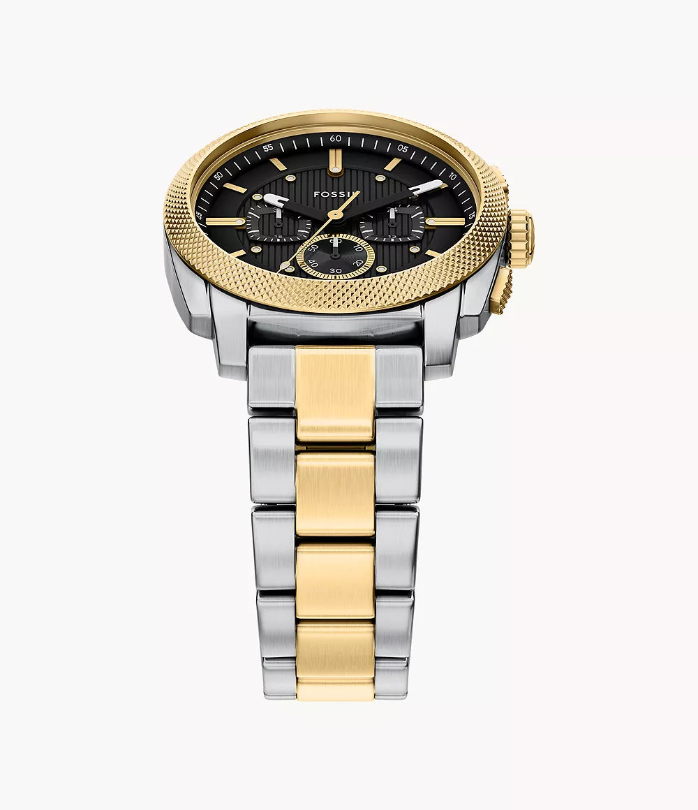 Fossil Machine Chronograph Two-Tone Stainless Steel Men's Watch