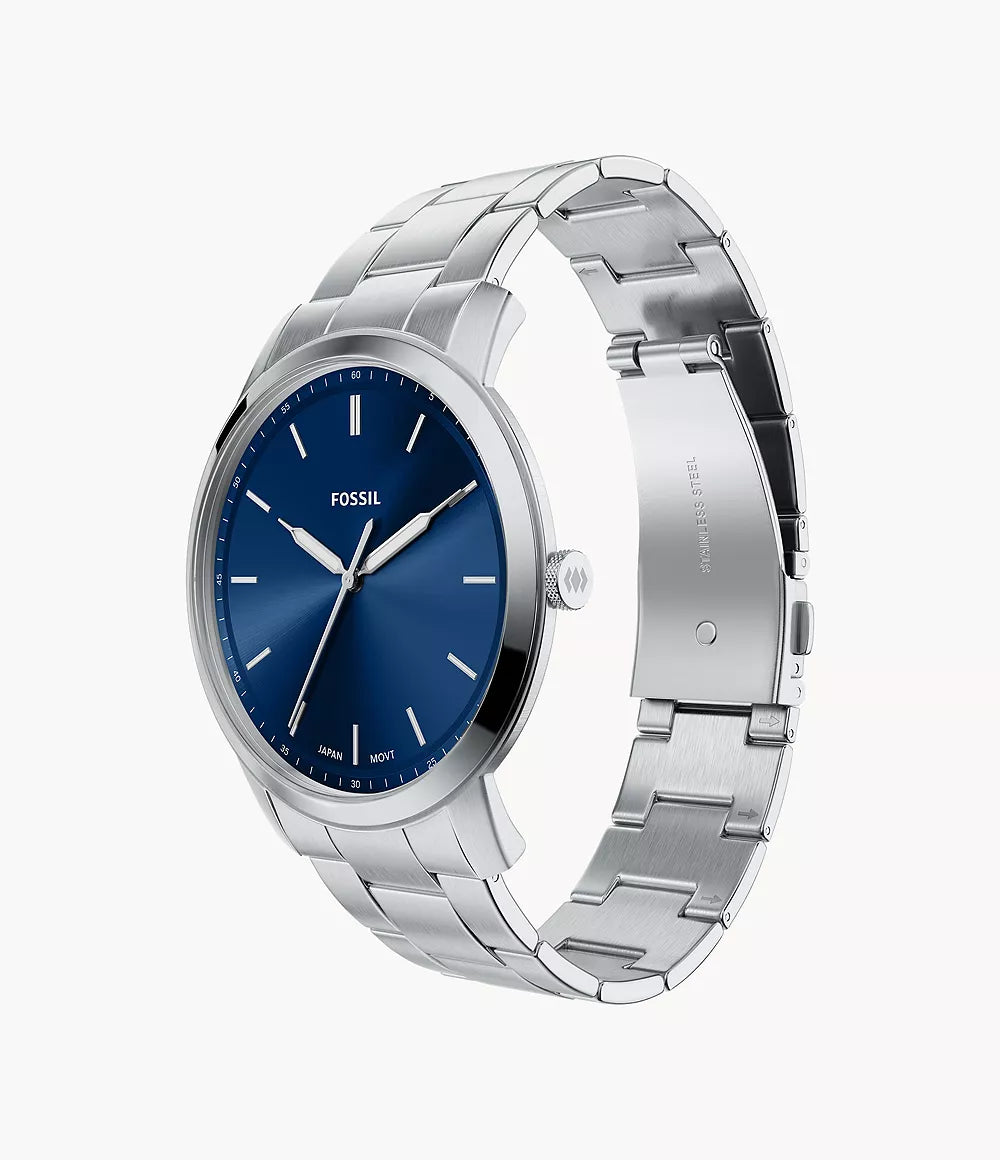 Fossil Minimalist Three-Hand Stainless Steel Men's Watch