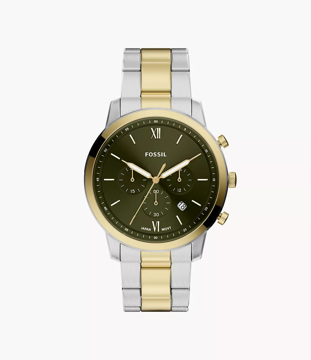 Fossil Neutra Chronograph Two-Tone Stainless Steel Men's Watch