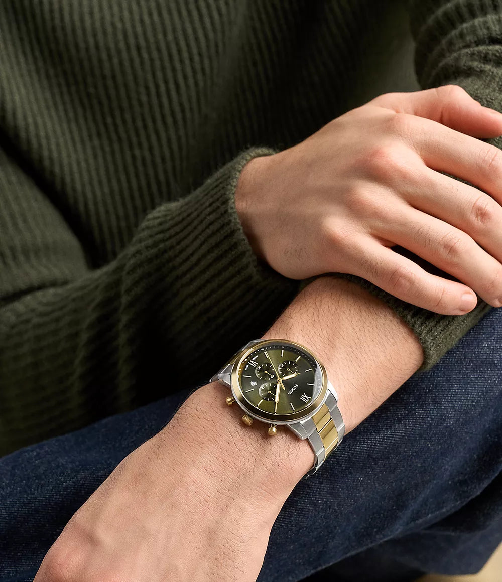 Fossil Neutra Chronograph Two-Tone Stainless Steel Men's Watch