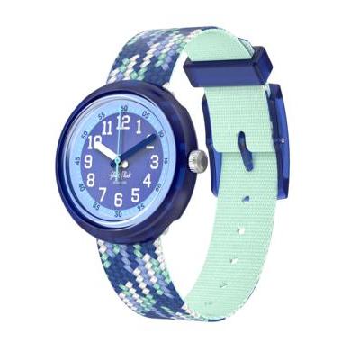 Flik Flak Braid in Blue Watch FPNP169