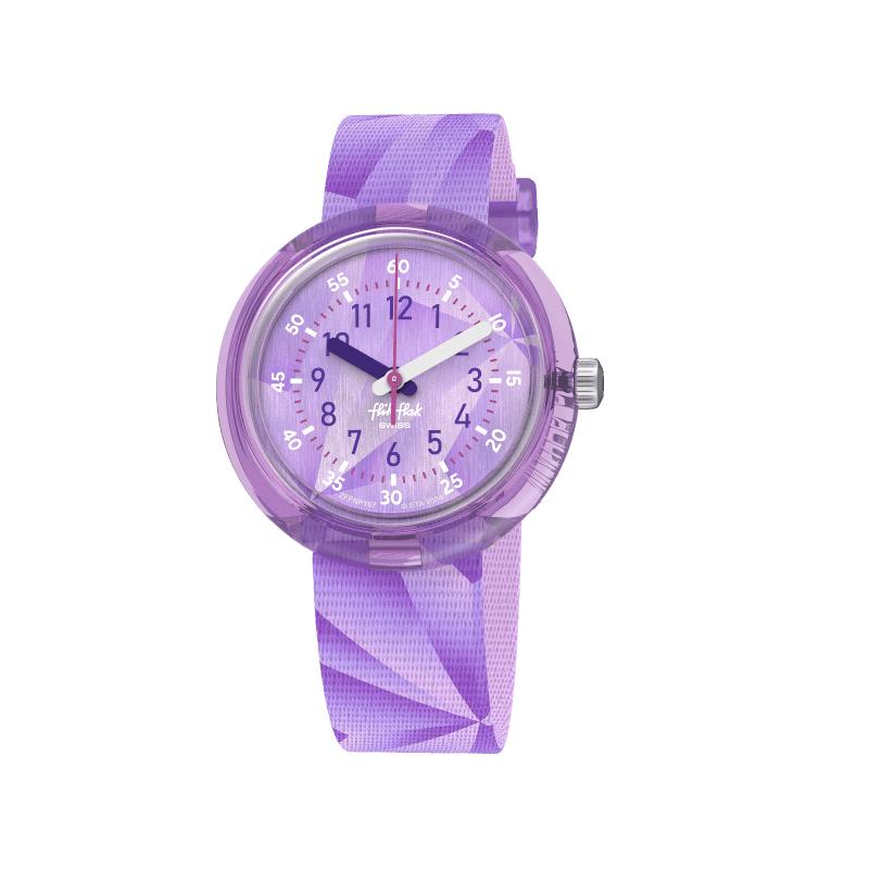 Flik Flak Purple Prism Watch FPNP167
