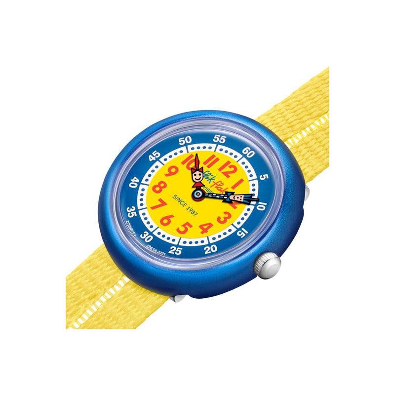 Flik Flak RETRO YELLOW Watch FBNP189