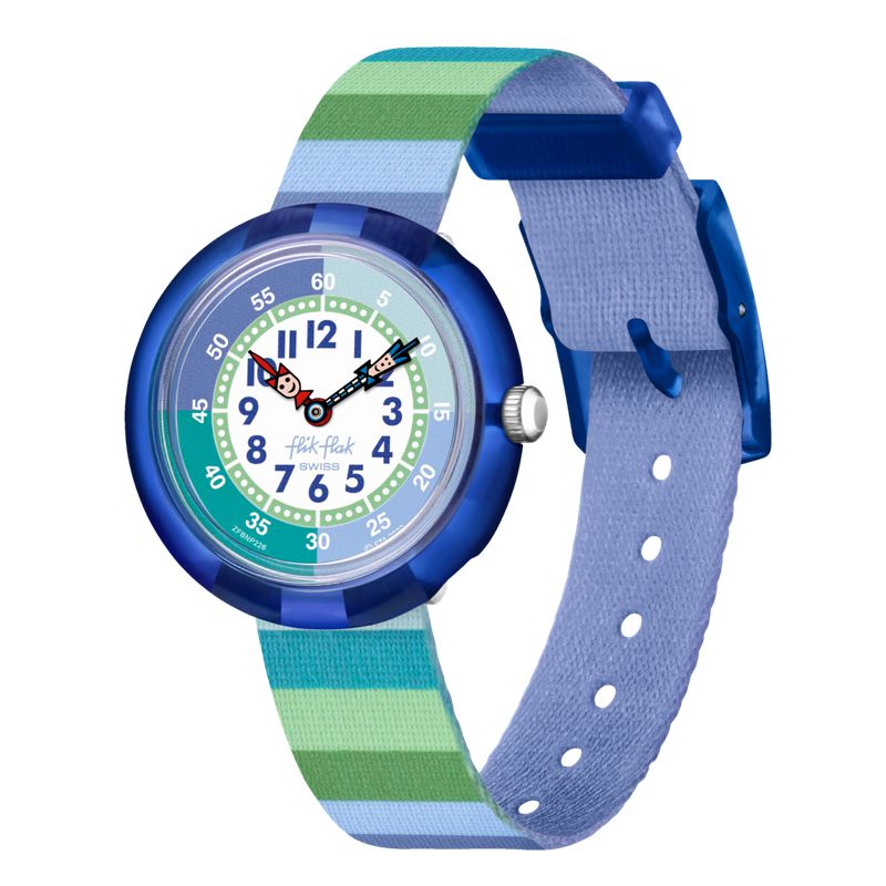 Flik Flak STRIPY GREEN Watch FBNP226