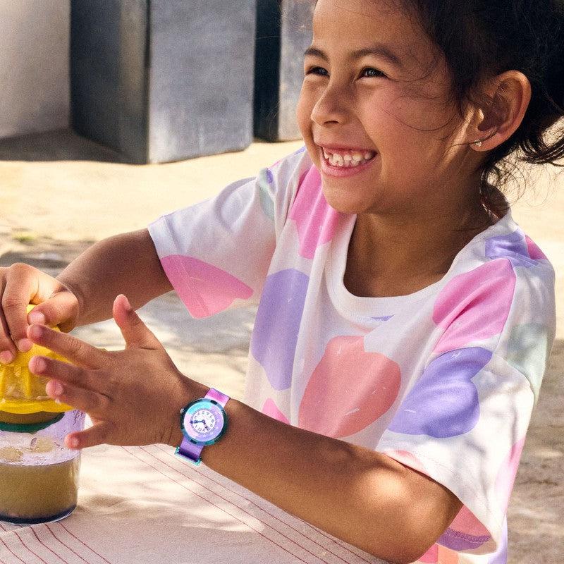 Flik Flak STRIPY PURPLE Watch FBNP225