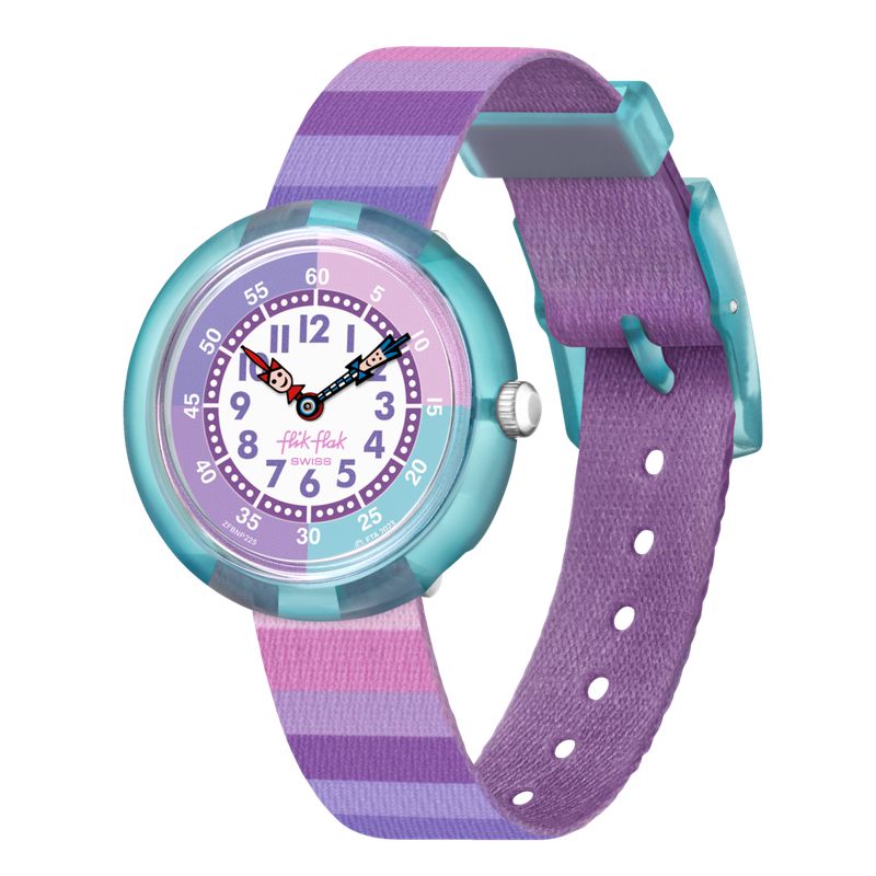 Flik Flak STRIPY PURPLE Watch FBNP225