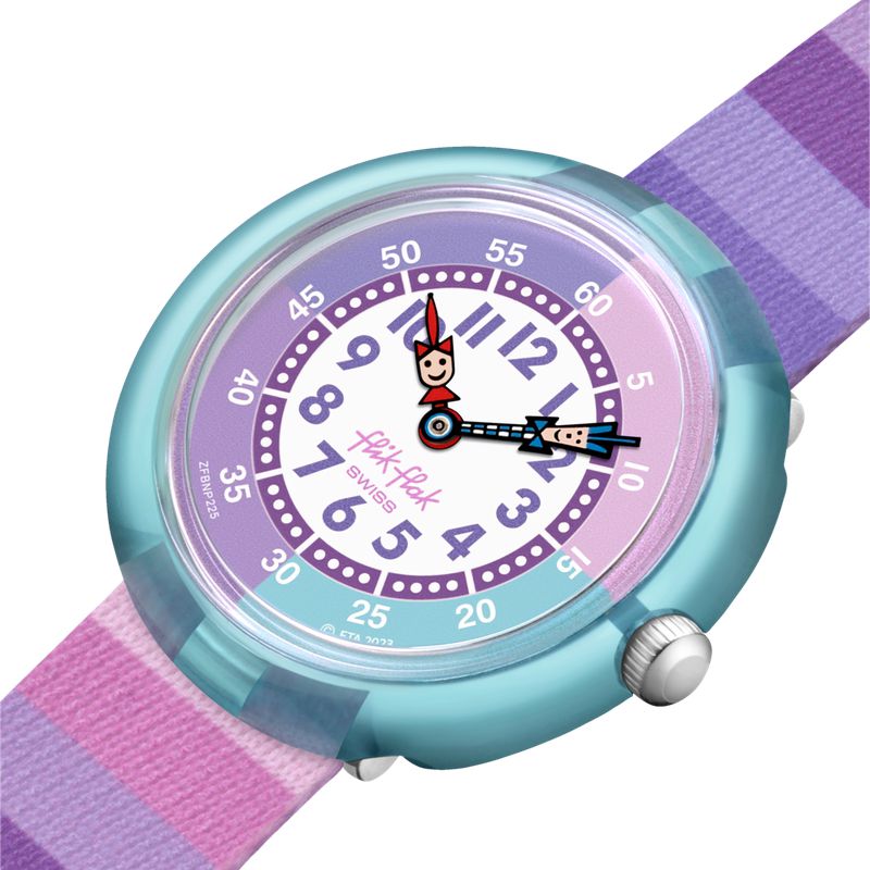 Flik Flak STRIPY PURPLE Watch FBNP225