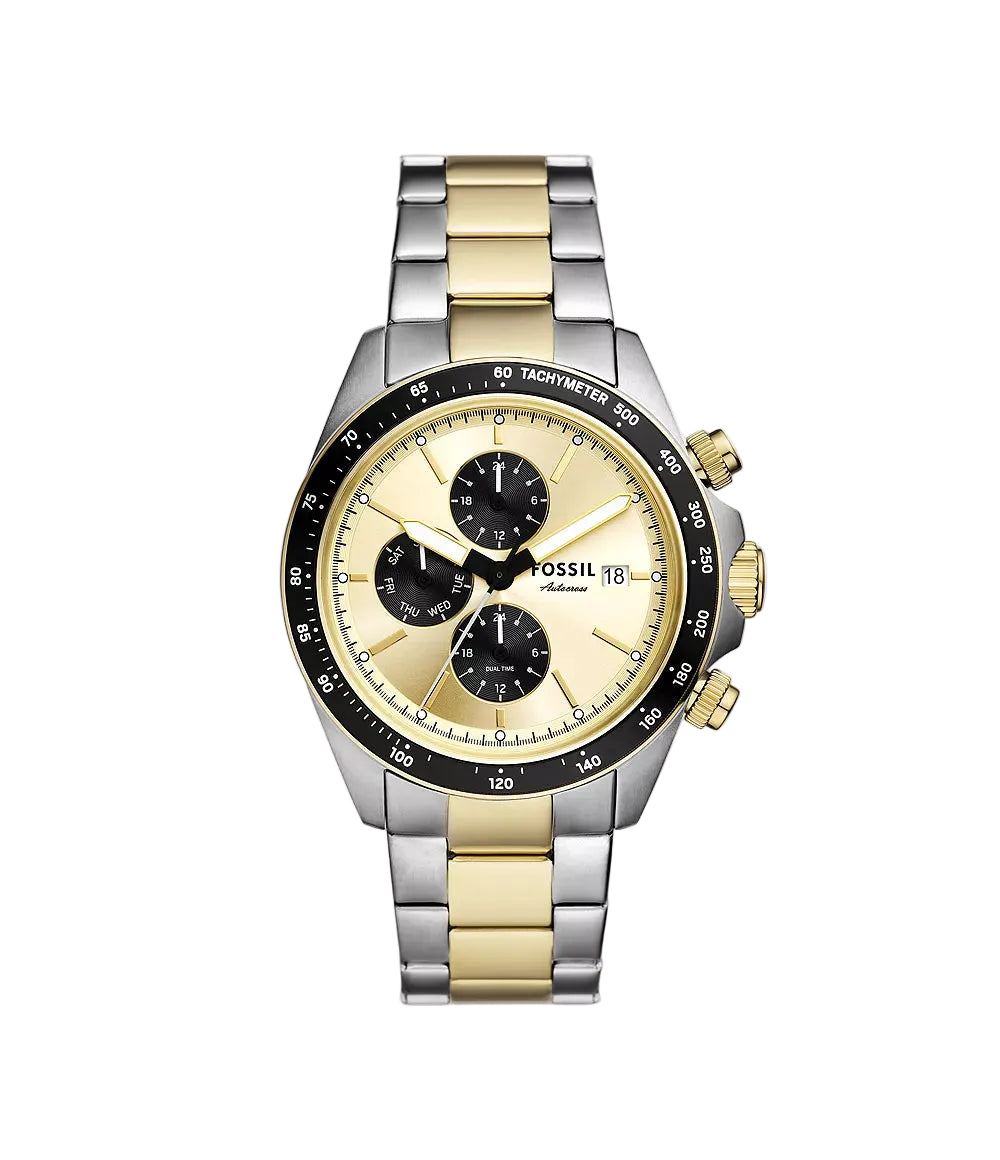 Fossil Autocross Multifunction Two-Tone Stainless Steel Men's Watch
